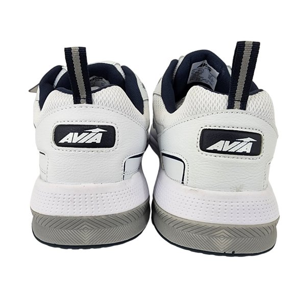 Avia Mens Leather Walking Shoes 8 4E Extra Wide Memory Foam Lace-up Lightweight - Picture 7 of 11